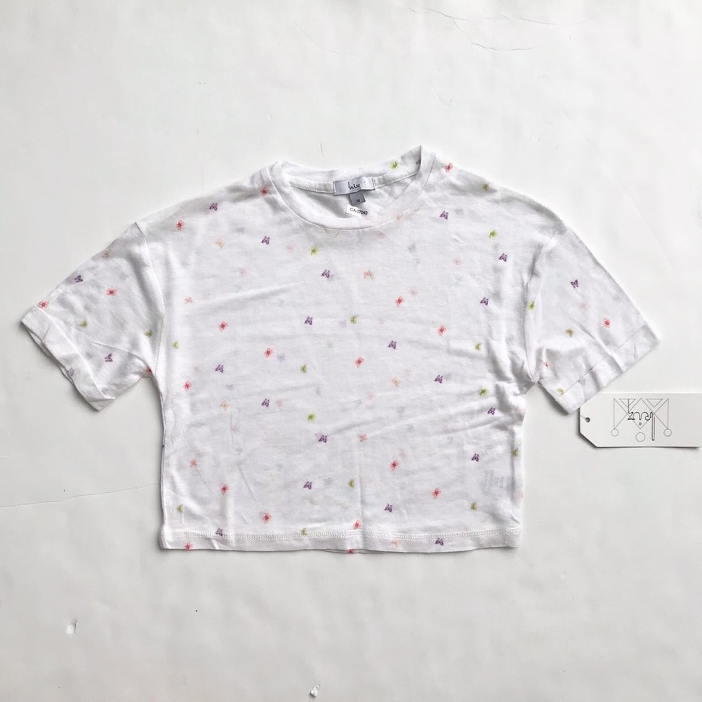 Krig NWT butterfly print crop top 10Y